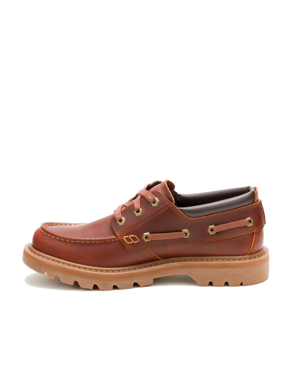 Sapatos Náuticos de Pele Colorado Boat L Castanho-claro-3