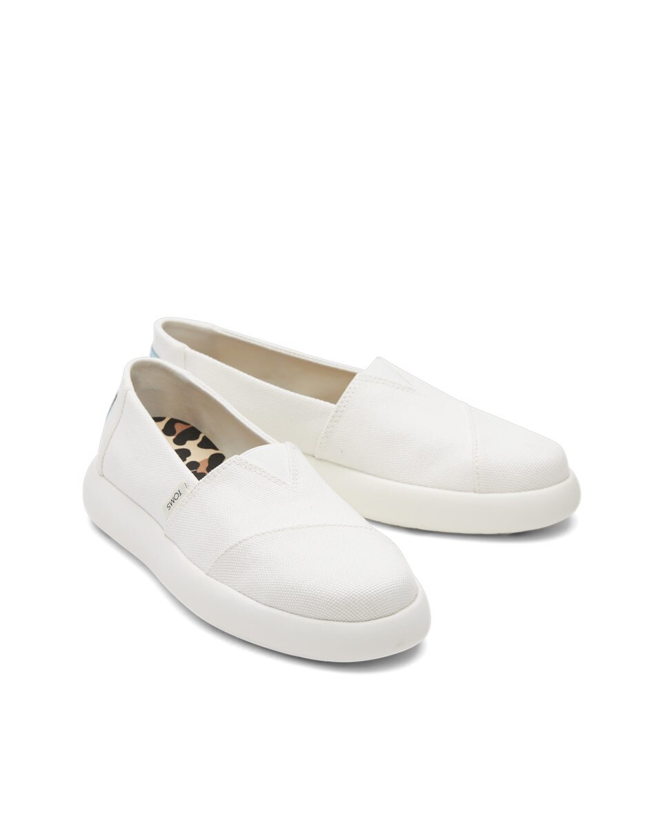 Sapatilhas com Plataforma Mallow de Lona Branco-2