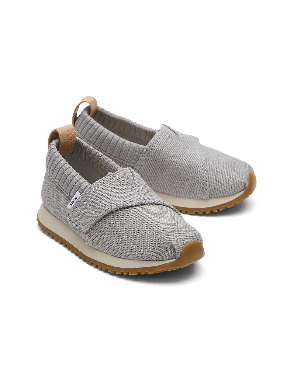 Sapatilhas de Bebés com Velcro Toms Cinzento-2