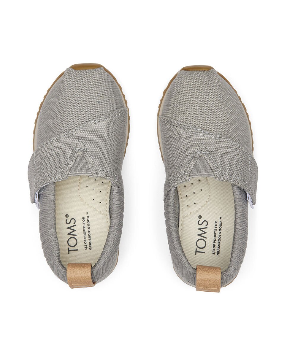 Sapatilhas de Bebés com Velcro Toms Cinzento-3