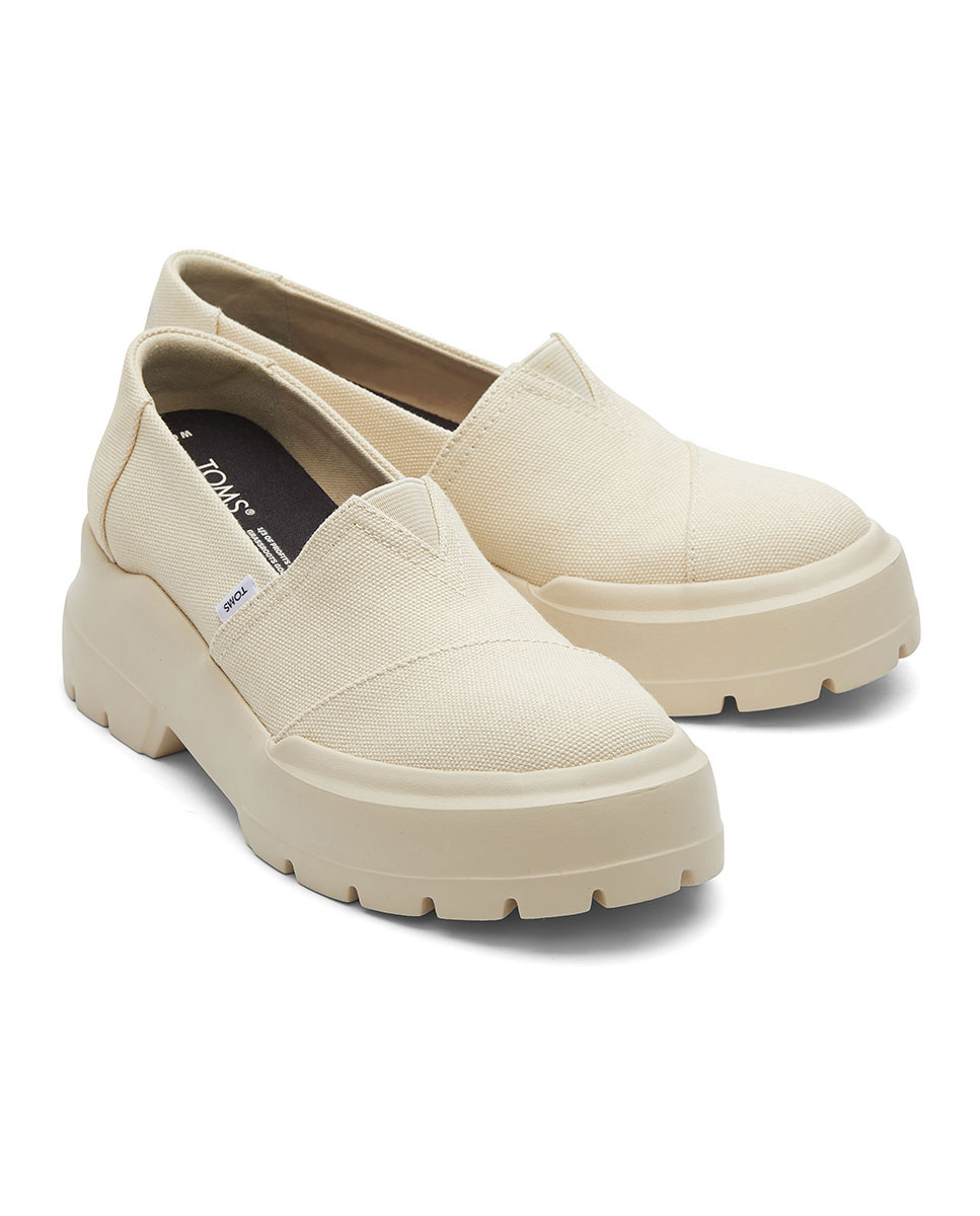 Mocassins Combat Toms em Lona Natural-2