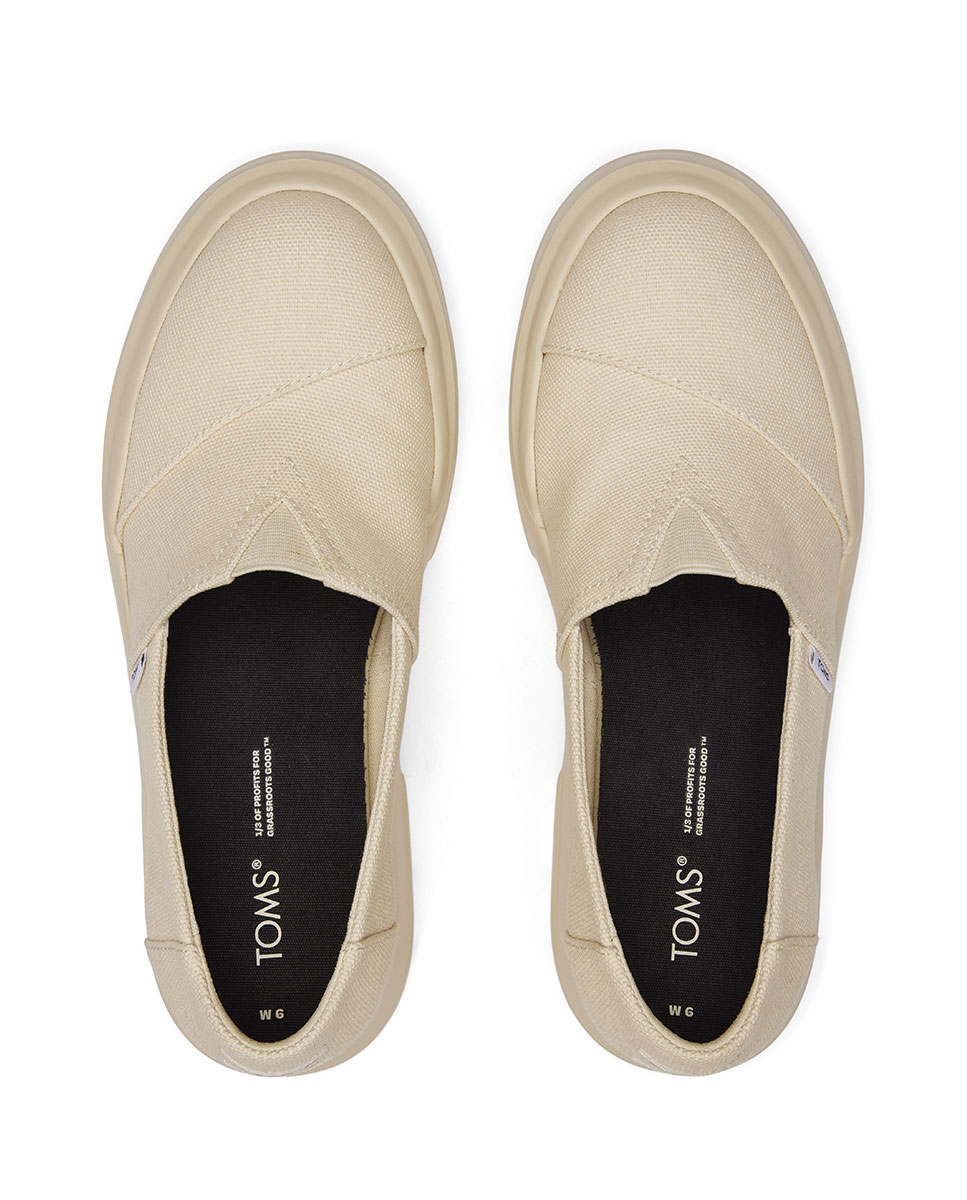 Mocassins Combat Toms em Lona Natural-3