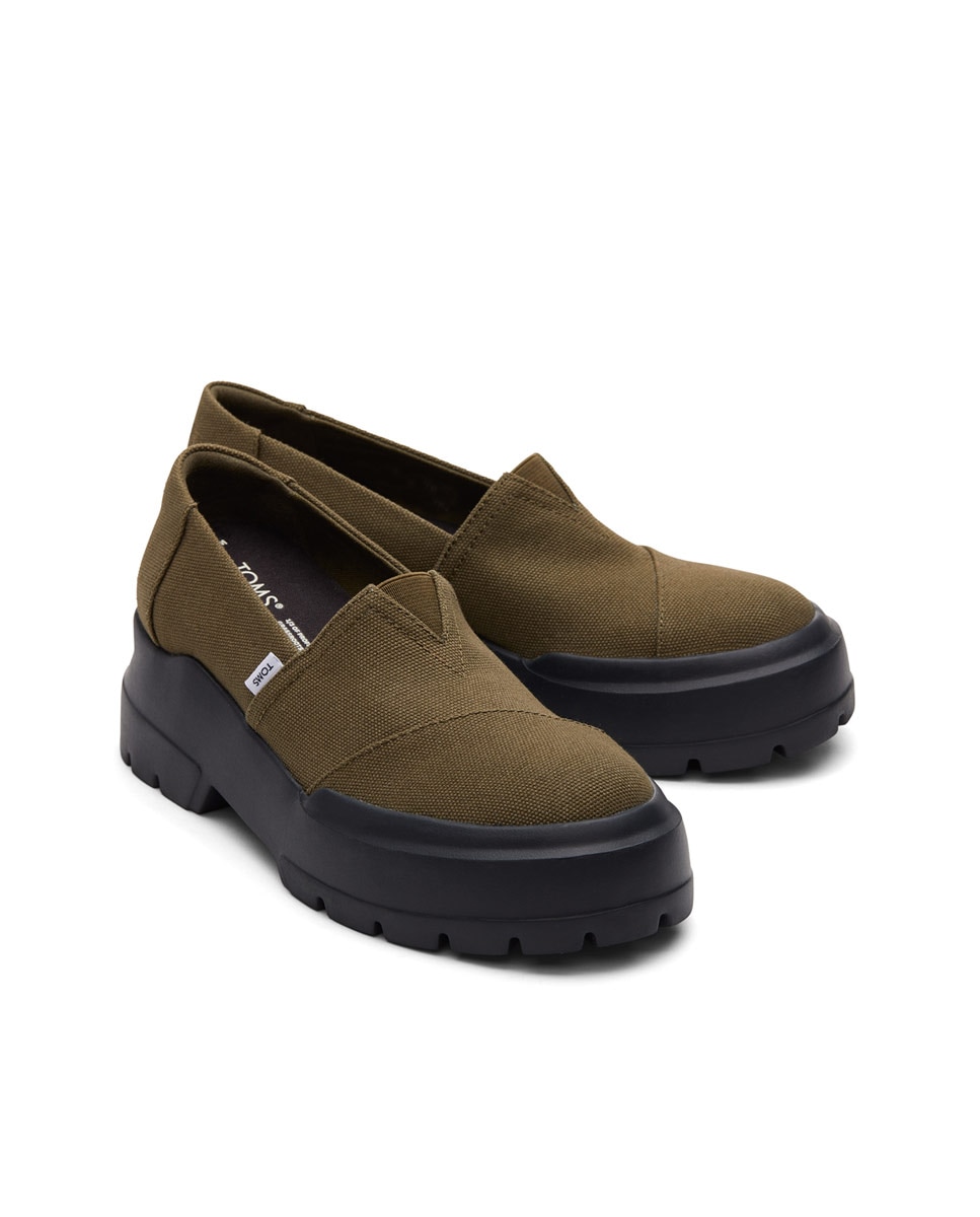 Alpercata com Plataforma e Sola Larga Verde-2