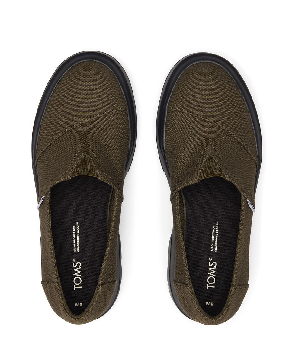 Alpercata com Plataforma e Sola Larga Verde-3