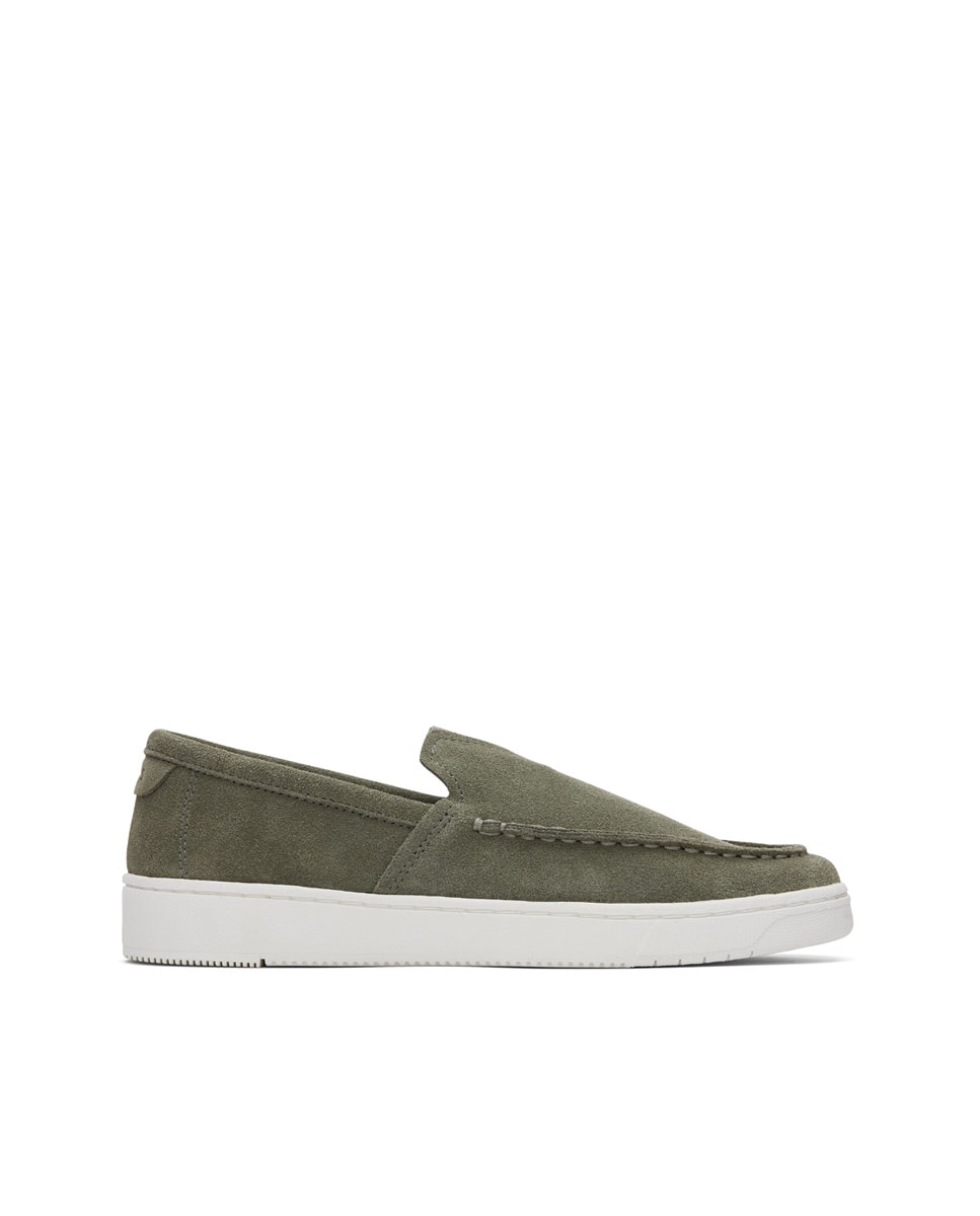 Alpercatas Dress Casual Trvl Lite 2.0 Loafer Toms em Camurça Verde Azeitona-1