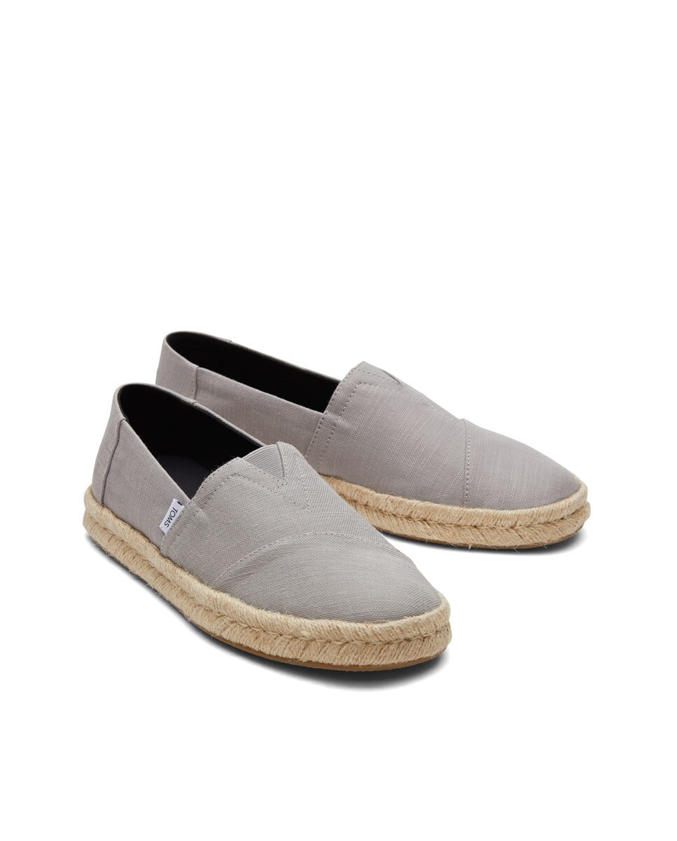 Alpercatas Robe 2 Toms em Lona Cinzento-2