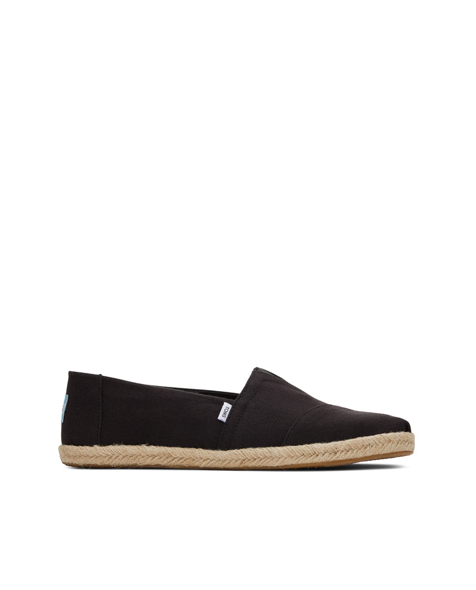 Alpercatas Rope Toms em Lona com Juta Preto-1