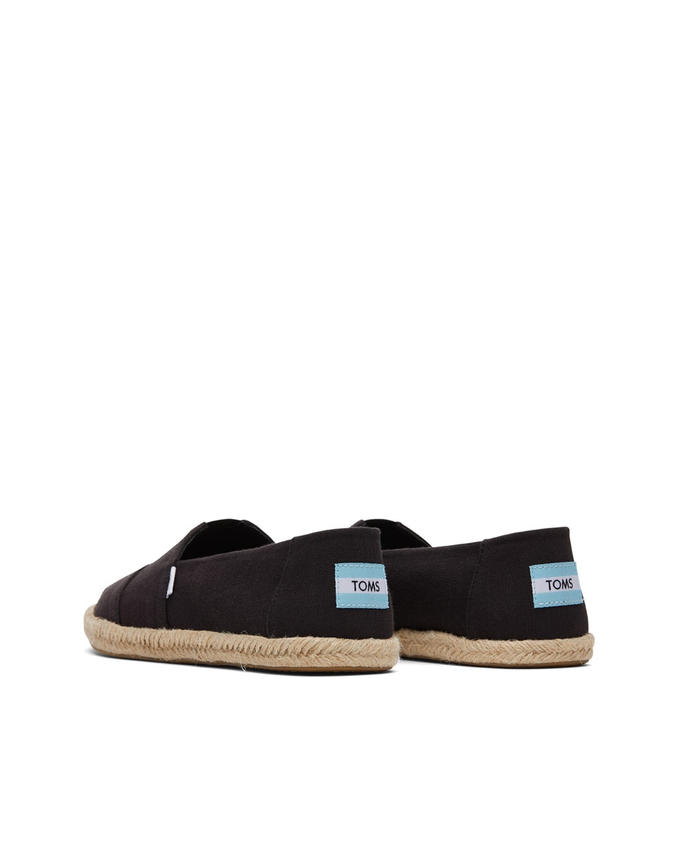 Alpercatas Rope Toms em Lona com Juta Preto-3