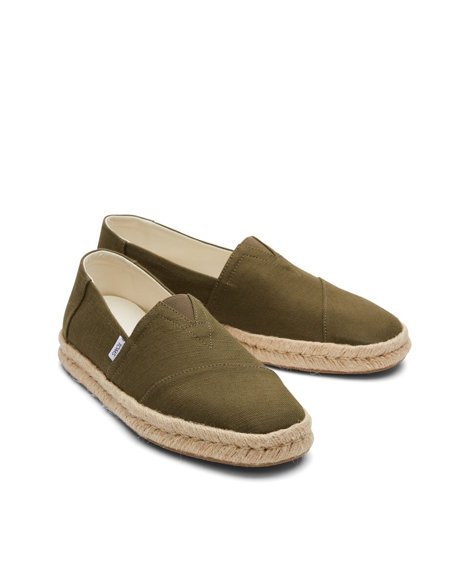 Alpercatas Robe 2 Toms em Lona Verde-2