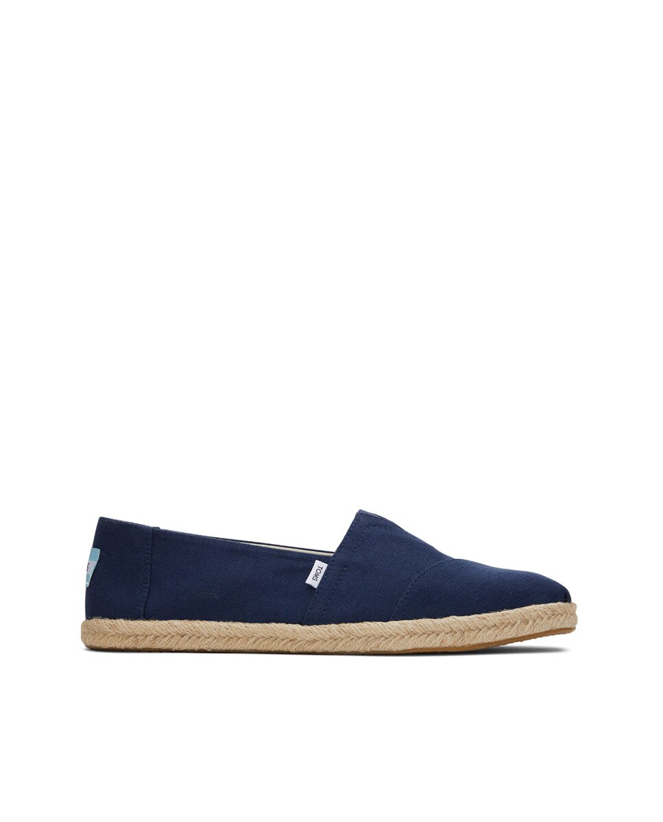 Imagem 0 de Alpercatas Rope Toms de Lona Azul-marinho Às Riscas