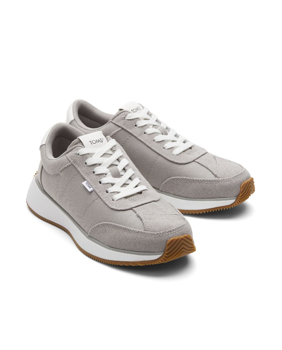 Sapatilhas Retro Wyndon em Lona Cinzento-2