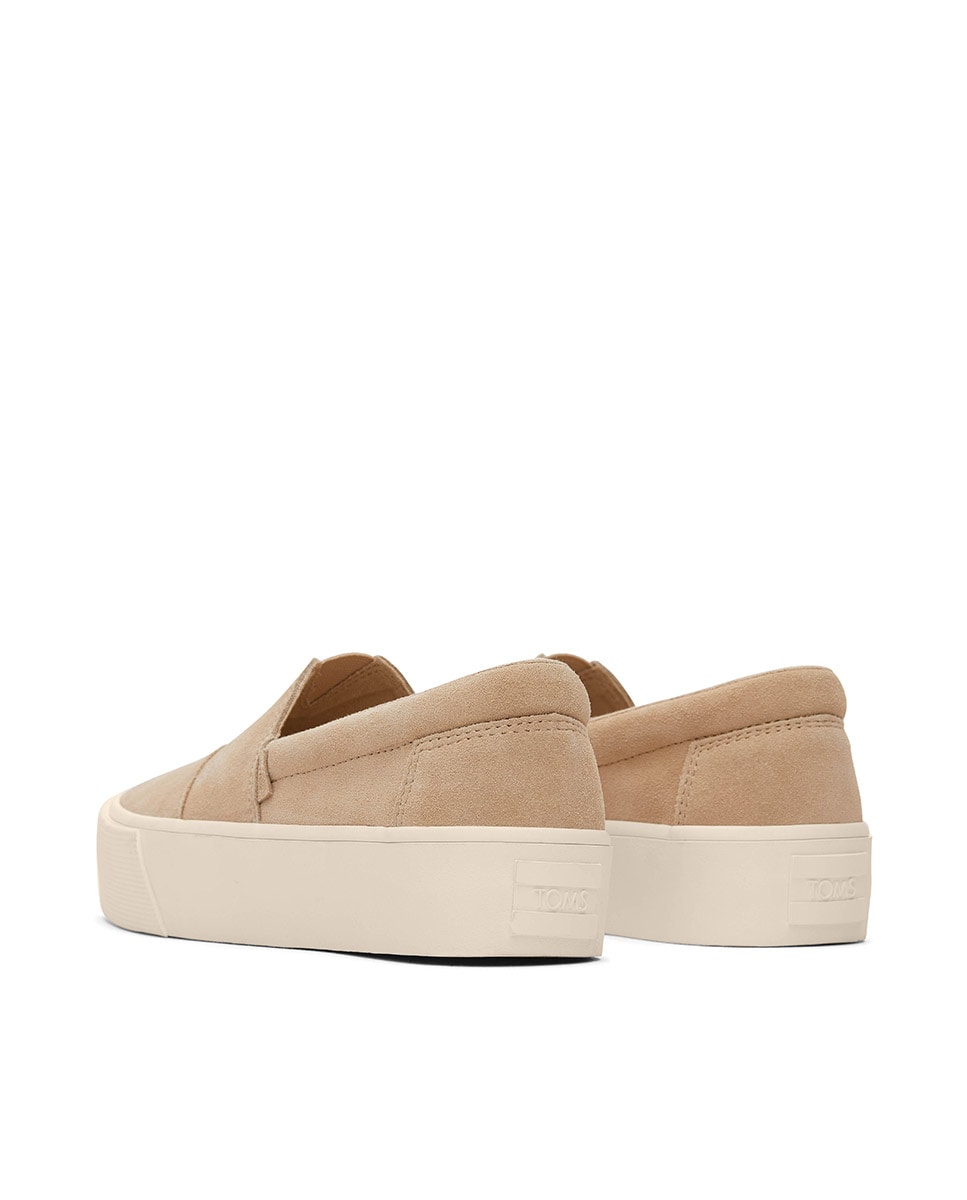 Sapatilhas com Plataforma Fenix em Camurça Castanho-3