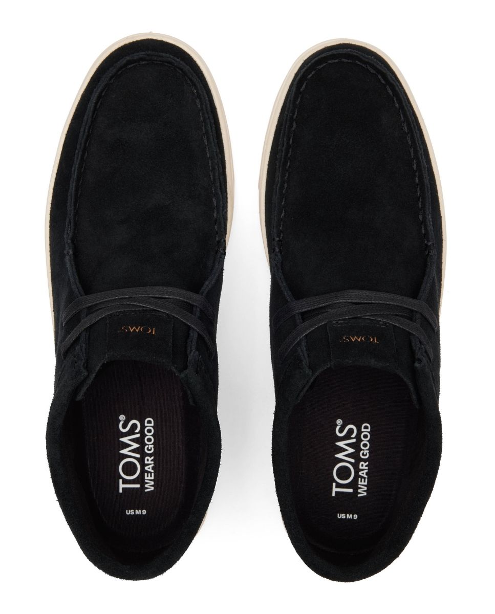 Botas Trvl Lite Moc Chukka em Camurça Preto-3