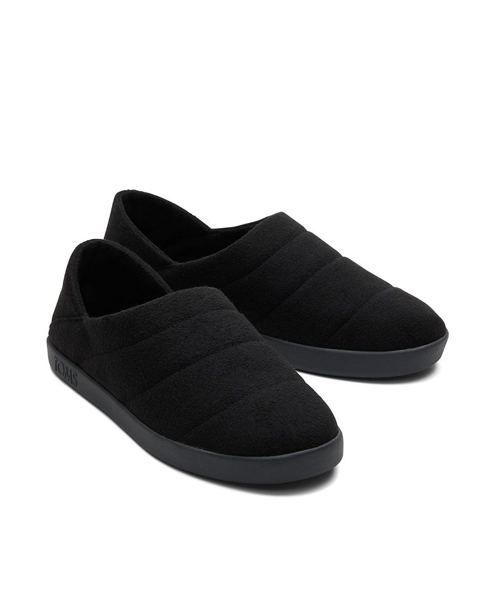 Pantufas Ezra de Lona Preto-2