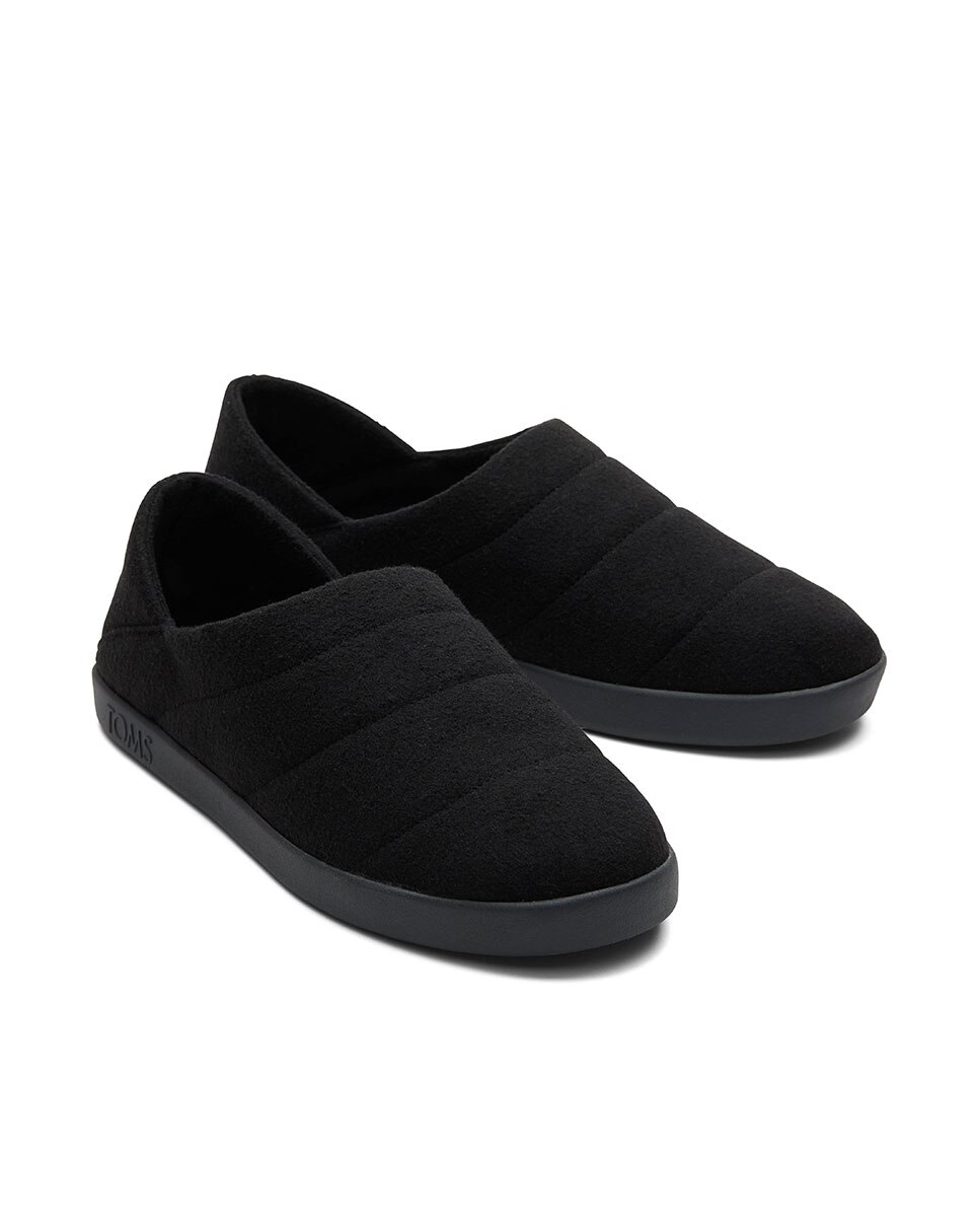 Pantufas Ezra de Lona Preto-2