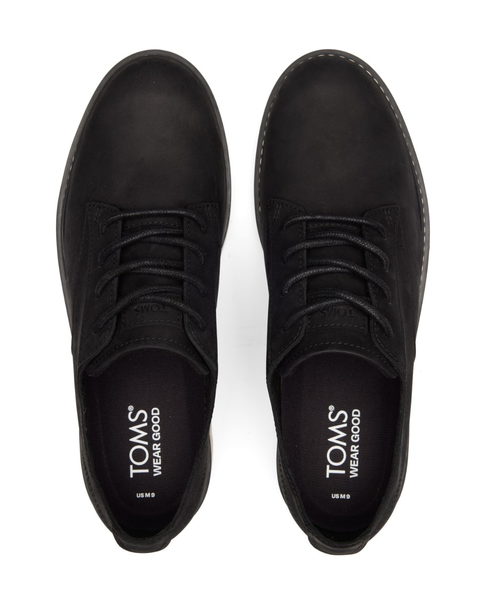 Bluchers Navi Trvl Lite Oxford em Pele Impermeável em Preto Preto-3