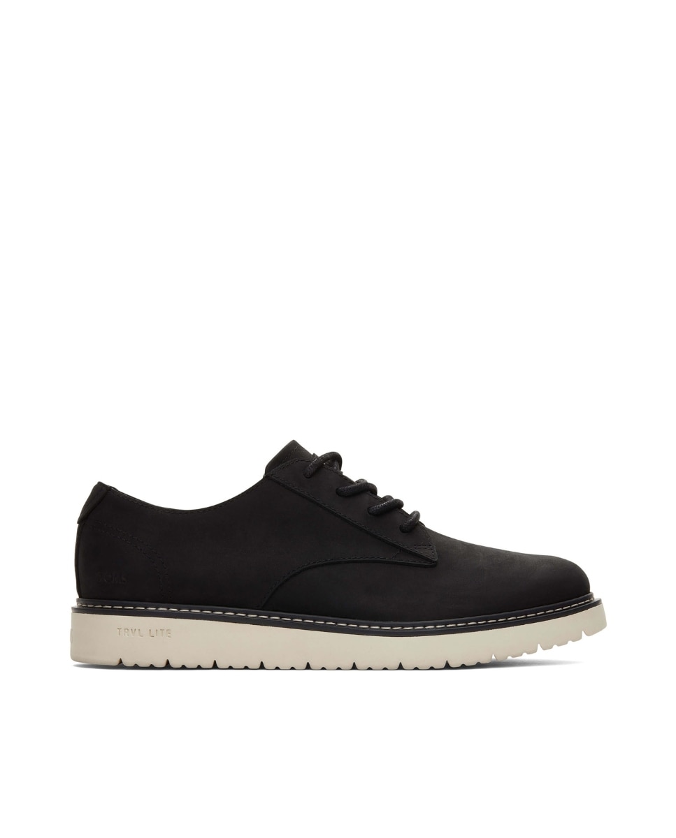 Imagem 0 de Bluchers Navi Trvl Lite Oxford em Pele Impermeável em Preto