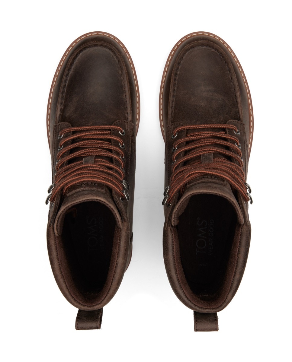 Botas Palomar Toms em Pele Castanho-escuro-3