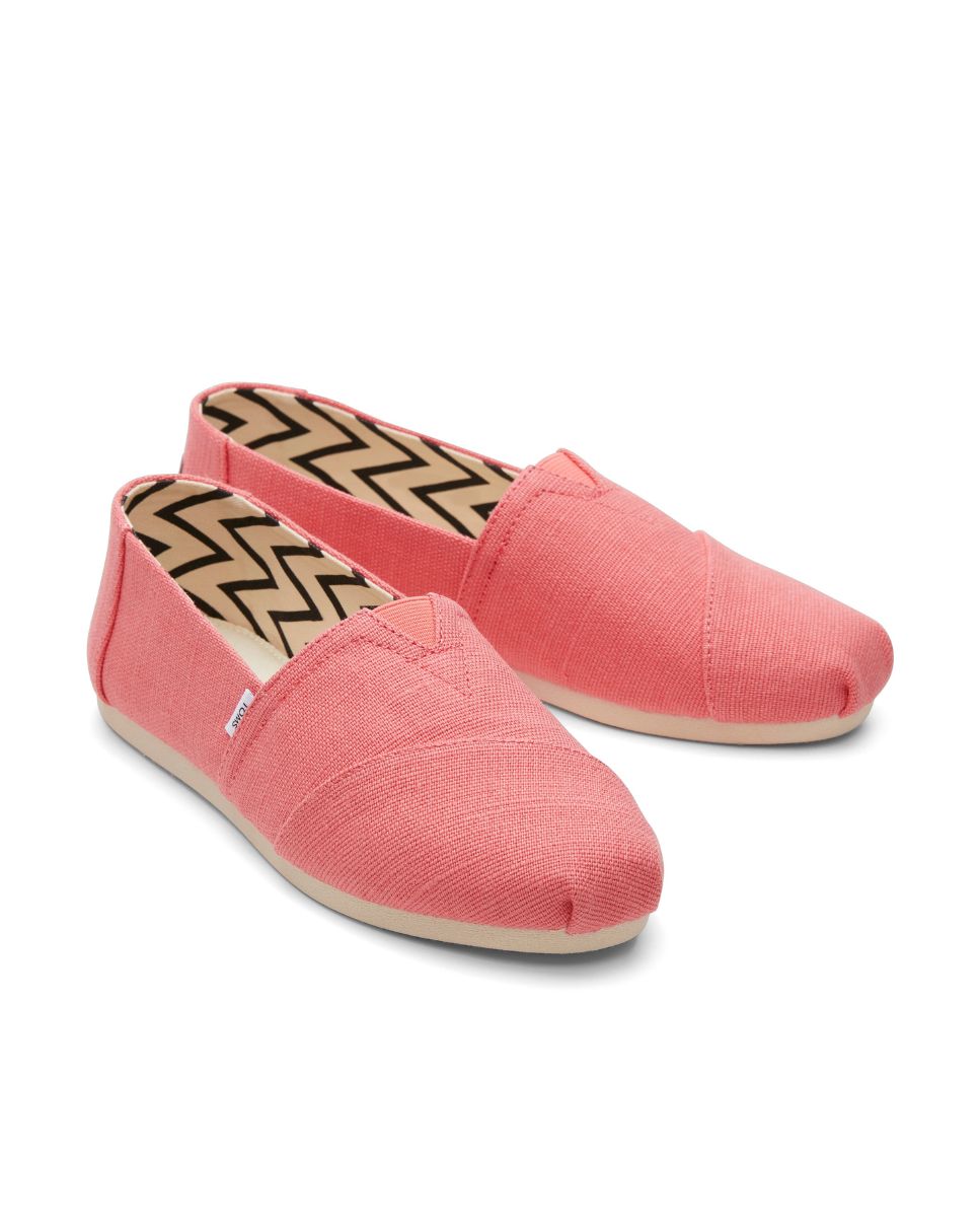 Alpercatas Rasas Classic em Lona Coral-2