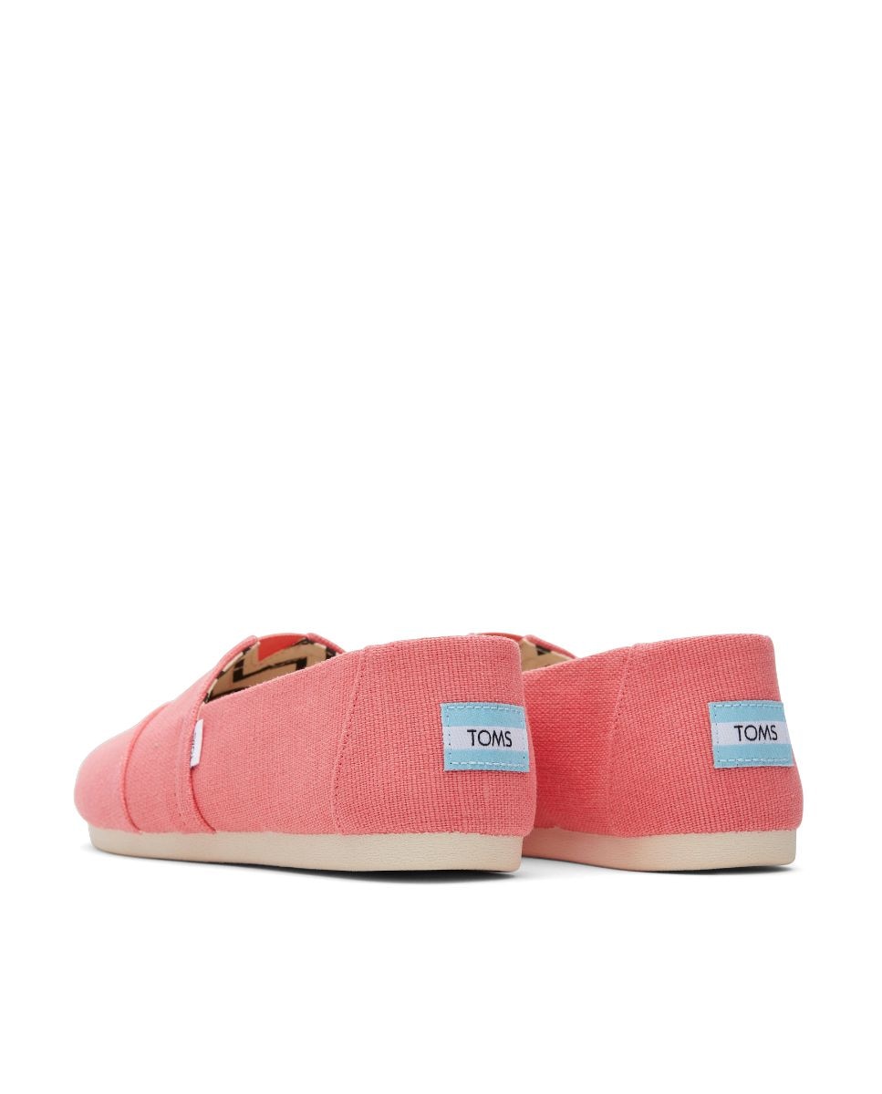 Alpercatas Rasas Classic em Lona Coral-3