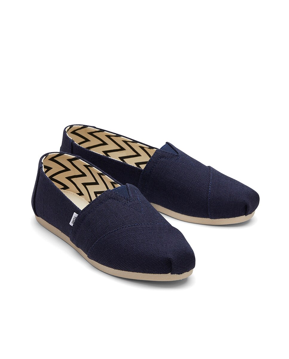 Alpercatas Classic Toms em Lona Azul-2