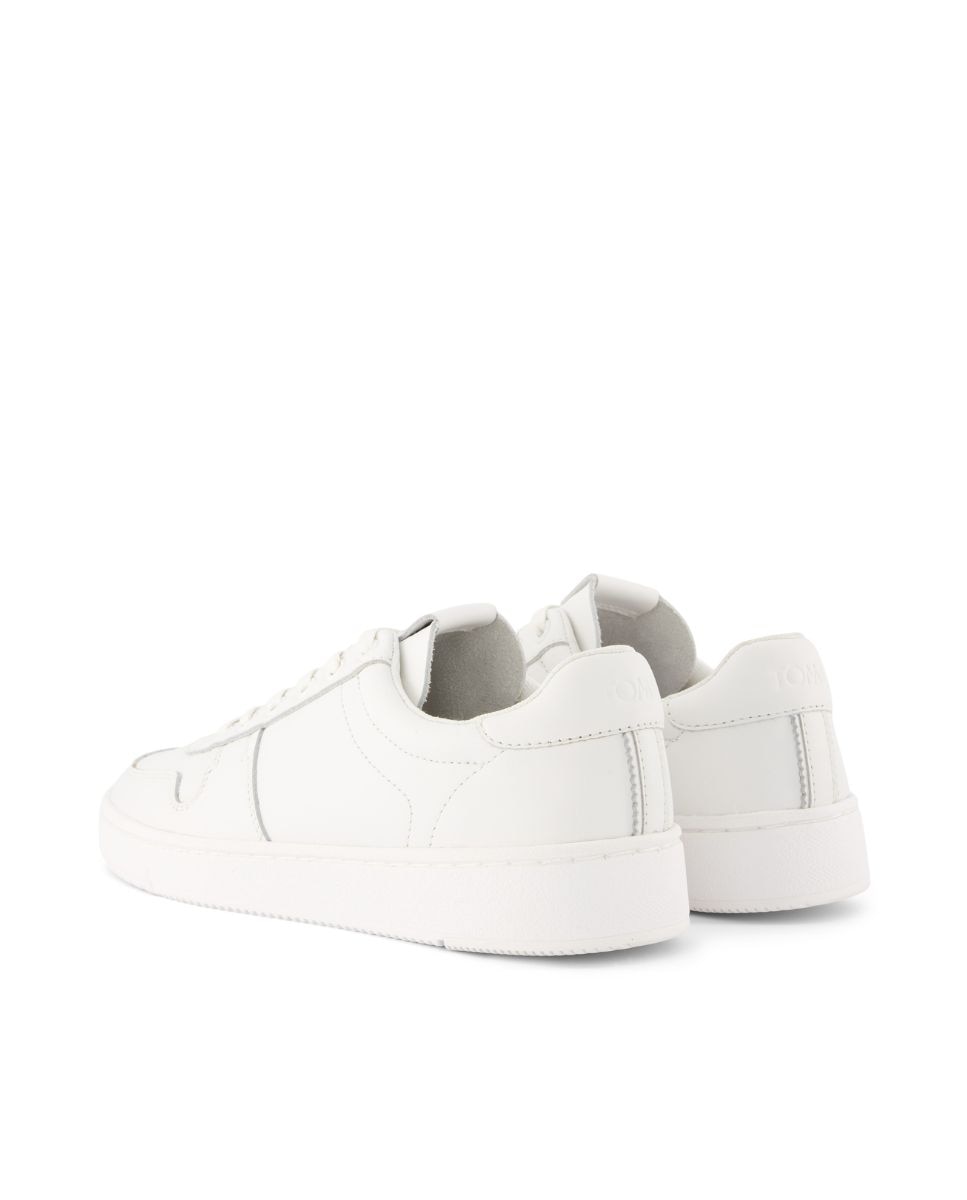 Sapatilhas Trvl Lite Court Toms em Pele Branca Branco-3