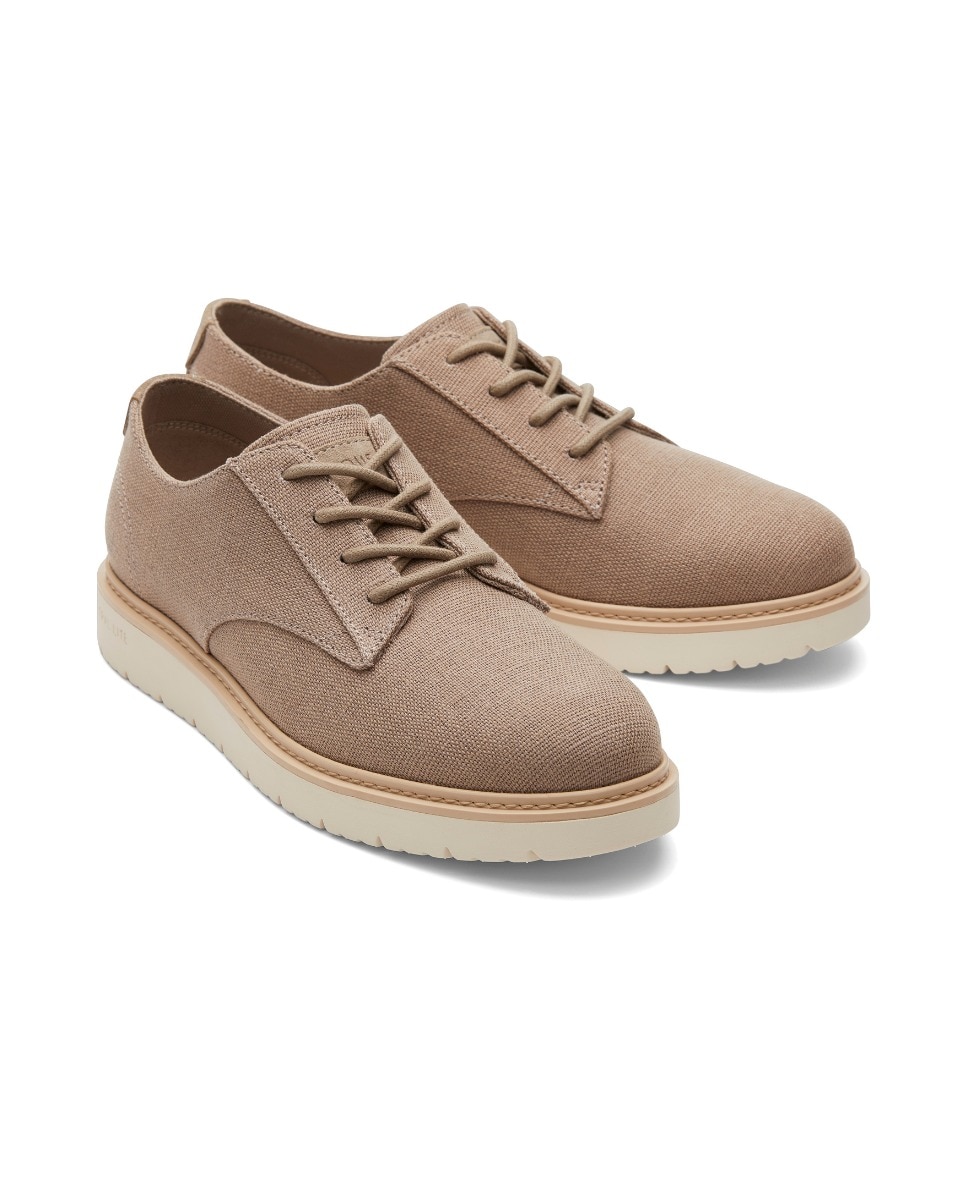 Bluchers Navi Trvl Lite Oxford em Lona em Castanho Castanho-2
