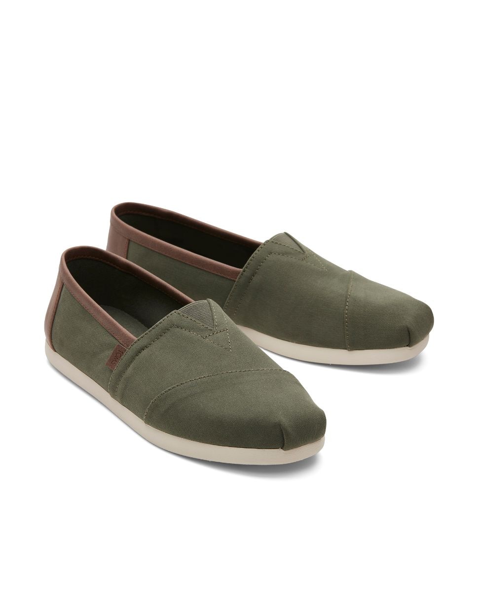 Alpercatas Classic de Lona Verde pardo-2