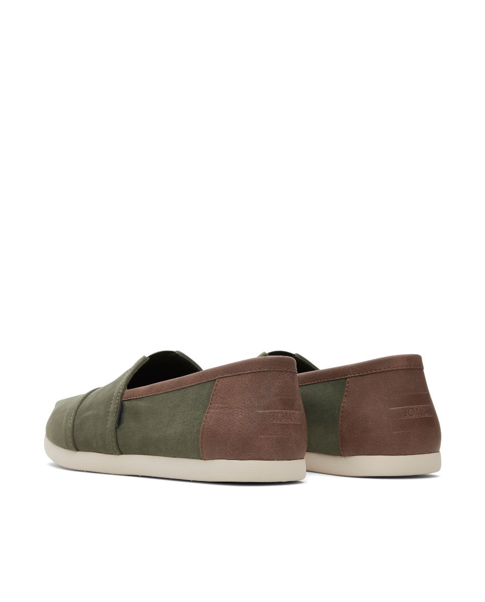 Alpercatas Classic de Lona Verde pardo-3