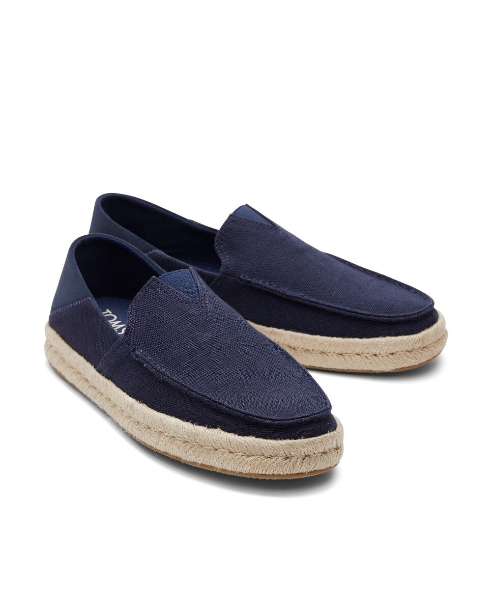 Mocassins Alonso Loafer de Têxtil Azul-marinho-2