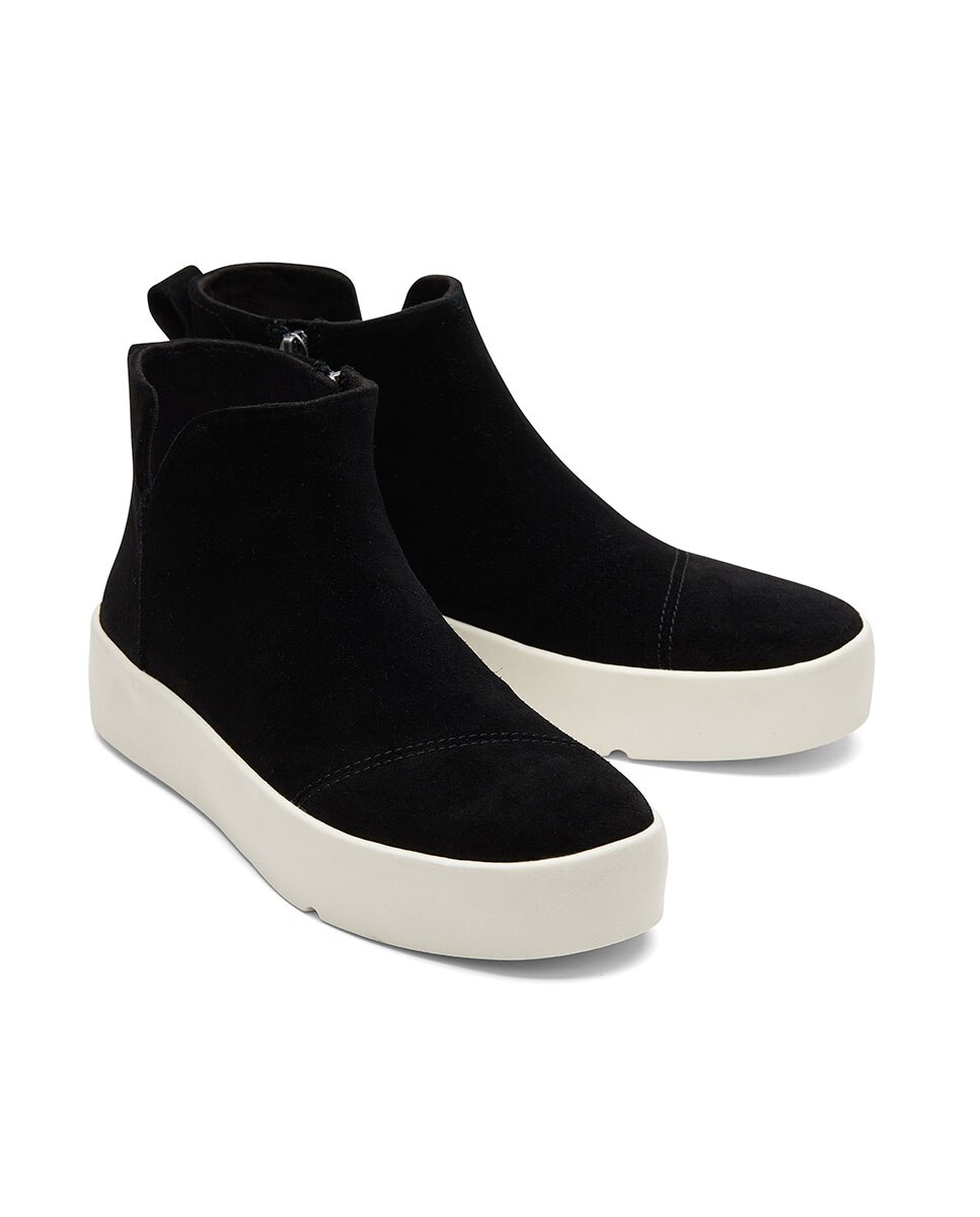 Botins de Pelo Verona Toms em Camurça Preto-2