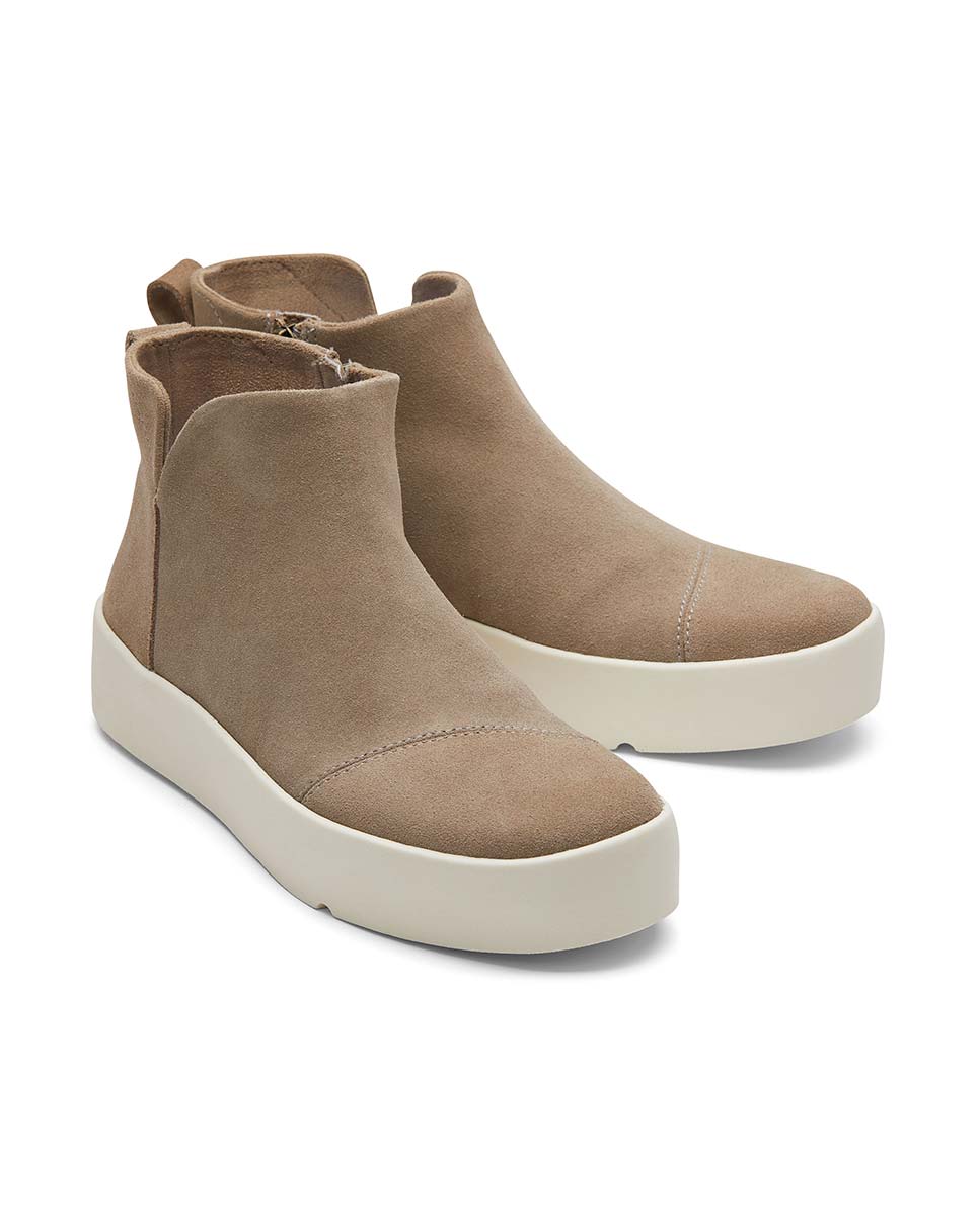Sapatilhas Bota Verona Mid com Plataforma Castanho-escuro-2