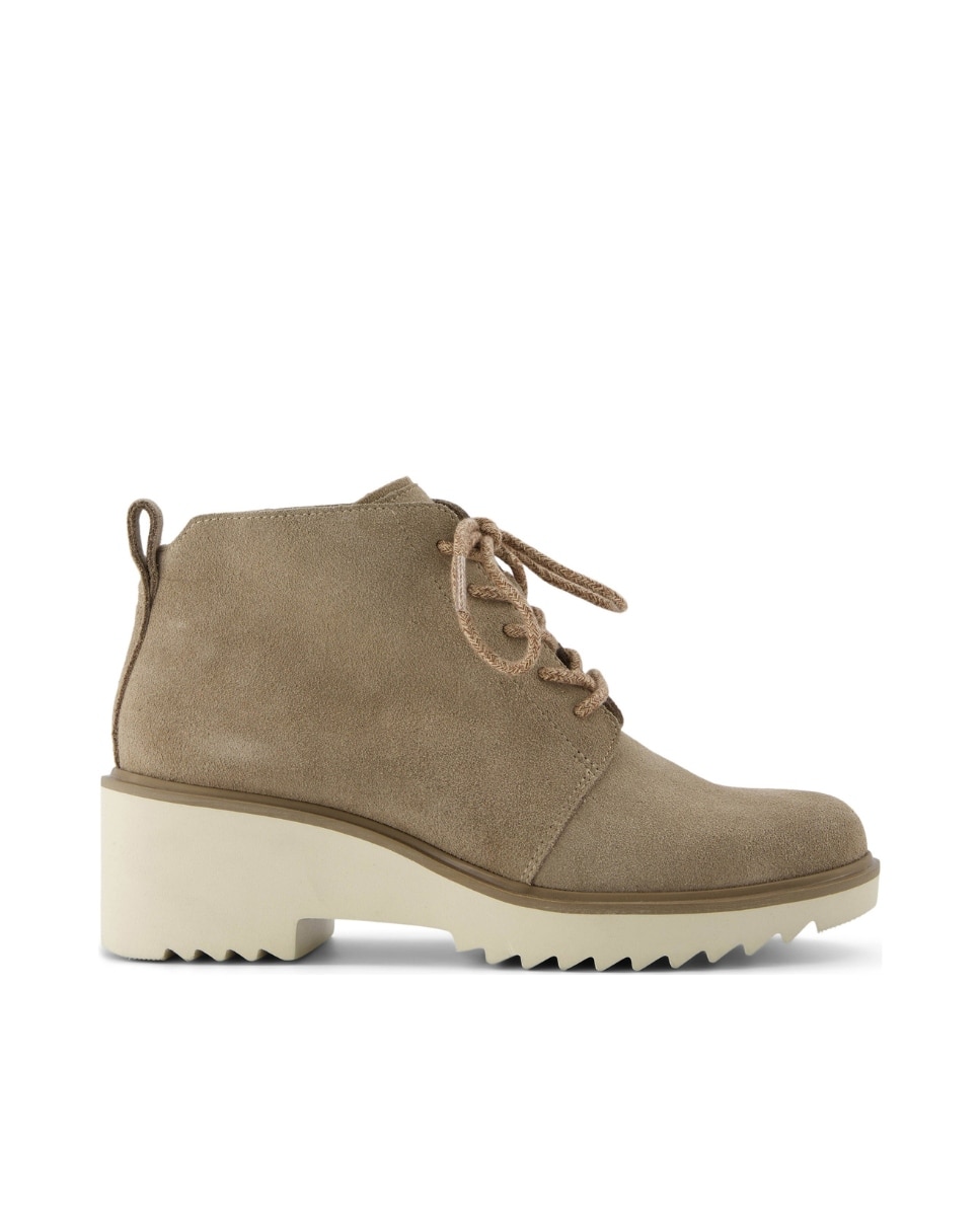 Imagem 0 de Botins Básicos Maude Lace Up Toms em Camurça