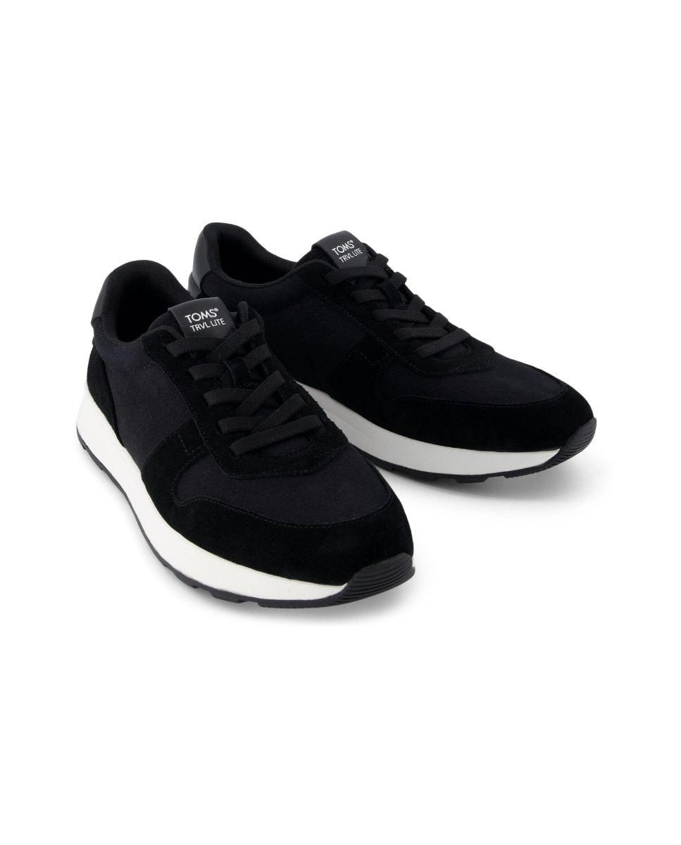 Sapatilhas Trvl Lite Retro Toms em Camurça e Lona Preto-2