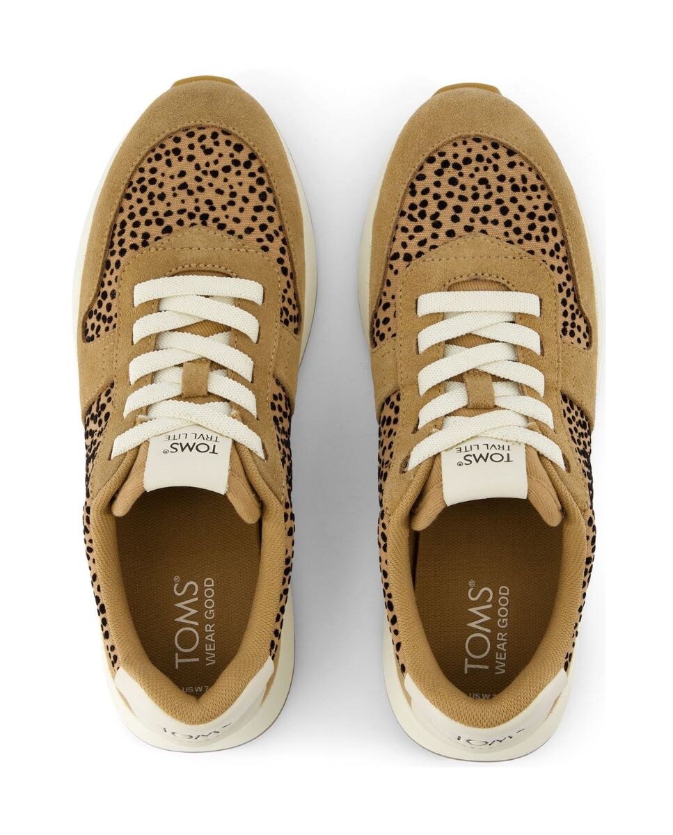 Sapatilhas Retro Trvl Lite com Estampado Animal Castanho-3