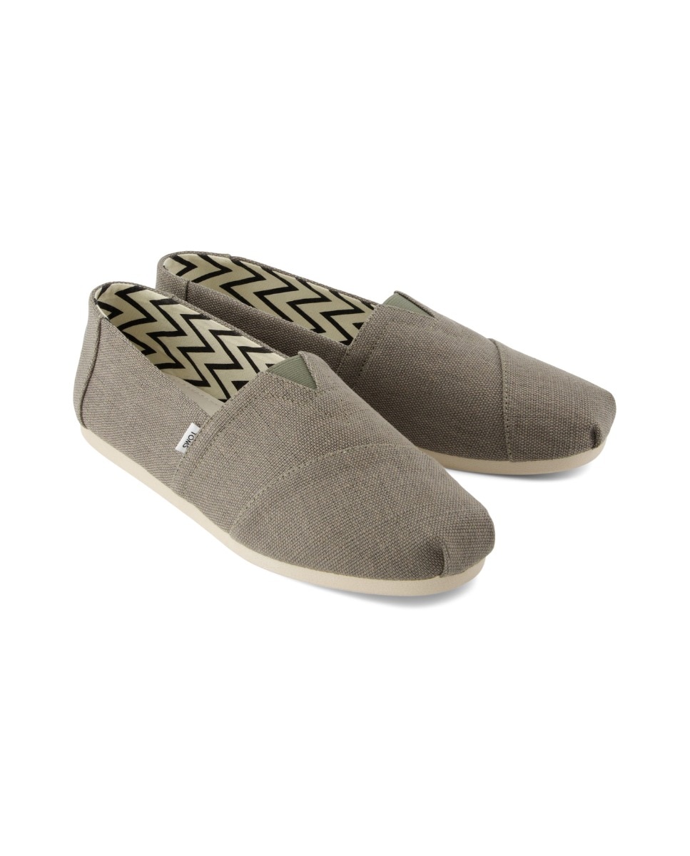 Alpercatas Classic Toms em Lona Cinzento-2