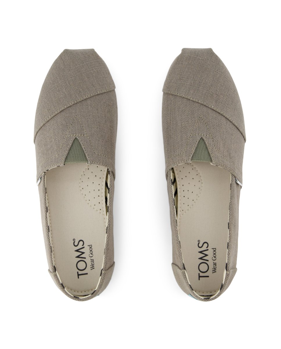 Alpercatas Classic Toms em Lona Cinzento-3