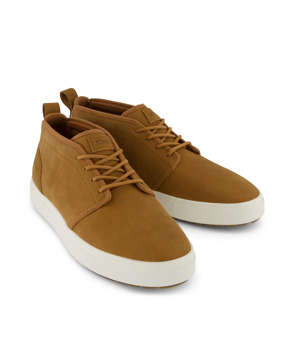 Botins Resistentes À Água Carlo Mid Terrain 2 em Pele Castanho-claro-2