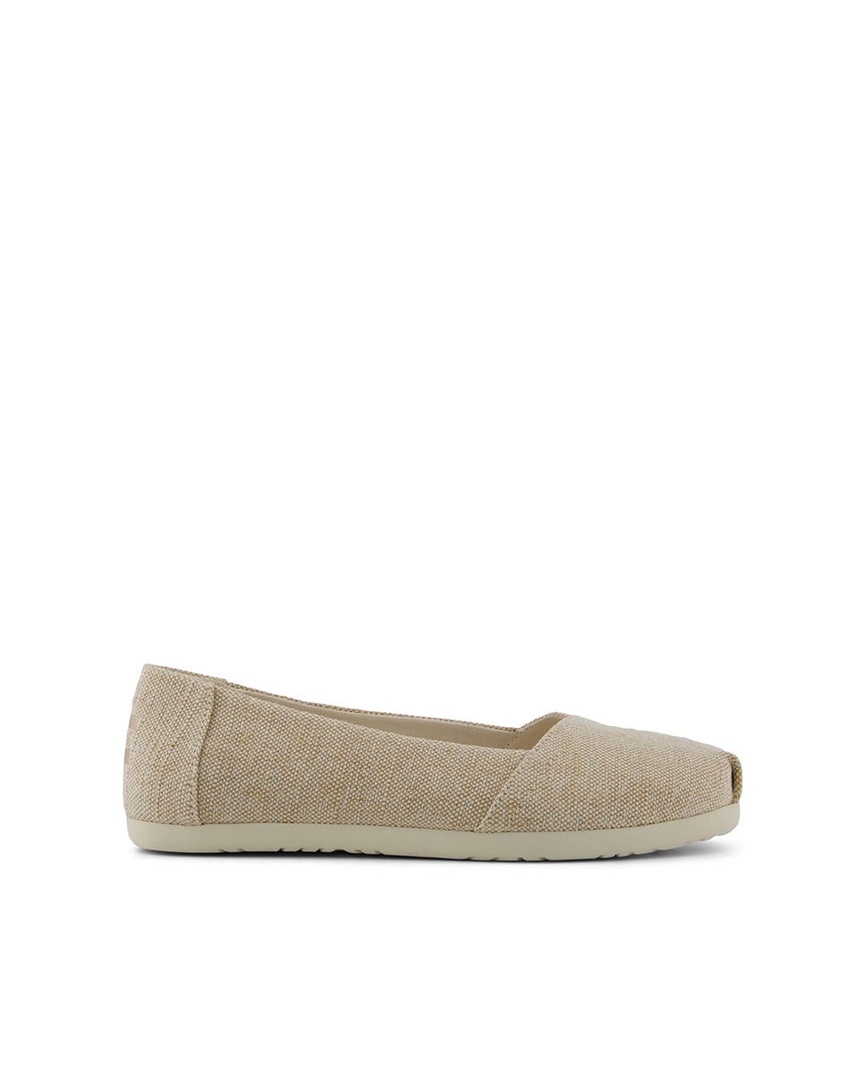 Imagem 0 de Alpercatas Rasas Ballet Toms em Lona em Castanho