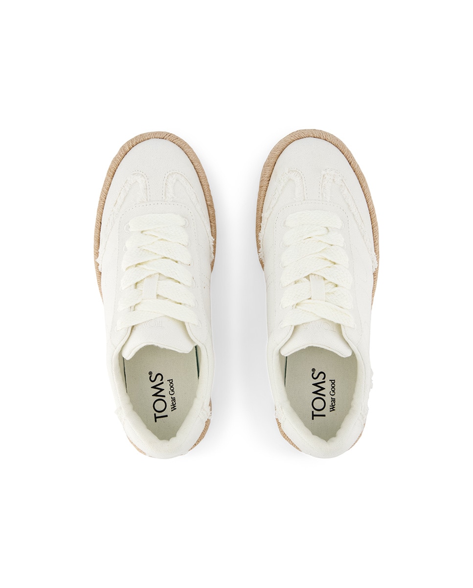 Sapatilhas Básicas Jesse Toms em Lona Branco-3
