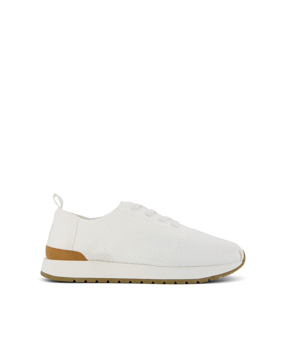 Sapatilhas de Vestir Resident Plus Lace Up Toms em Tecido Branco-1