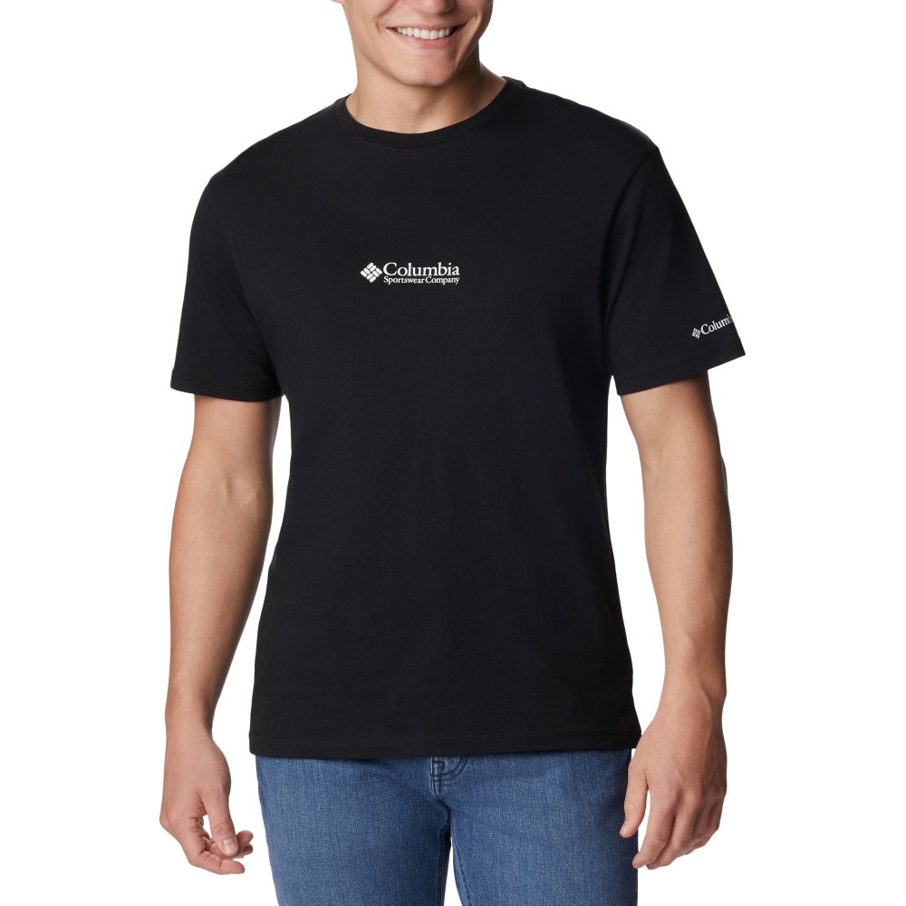 T-shirt CSC Basic Logo™ Shorts Sleeve Columbia Cinzento-claro-1