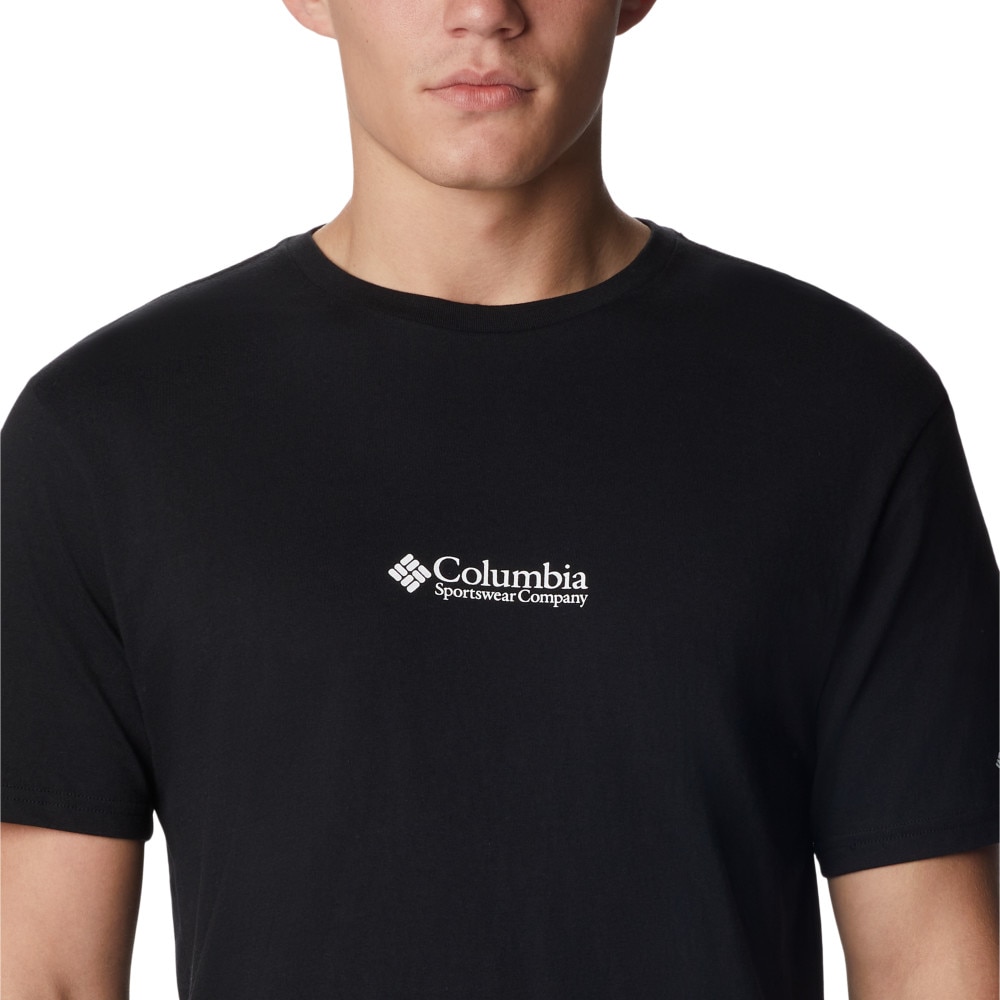 T-shirt CSC Basic Logo™ Shorts Sleeve Columbia Cinzento-claro-4