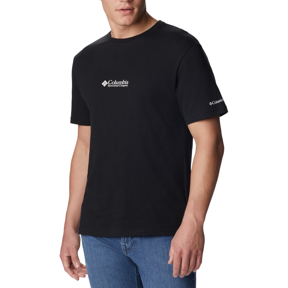 T-shirt CSC Basic Logo™ Shorts Sleeve Columbia Cinzento-claro-5