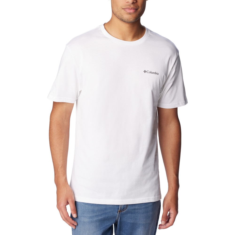 T-shirt Csc Basic Logo™ Columbia Branco-1