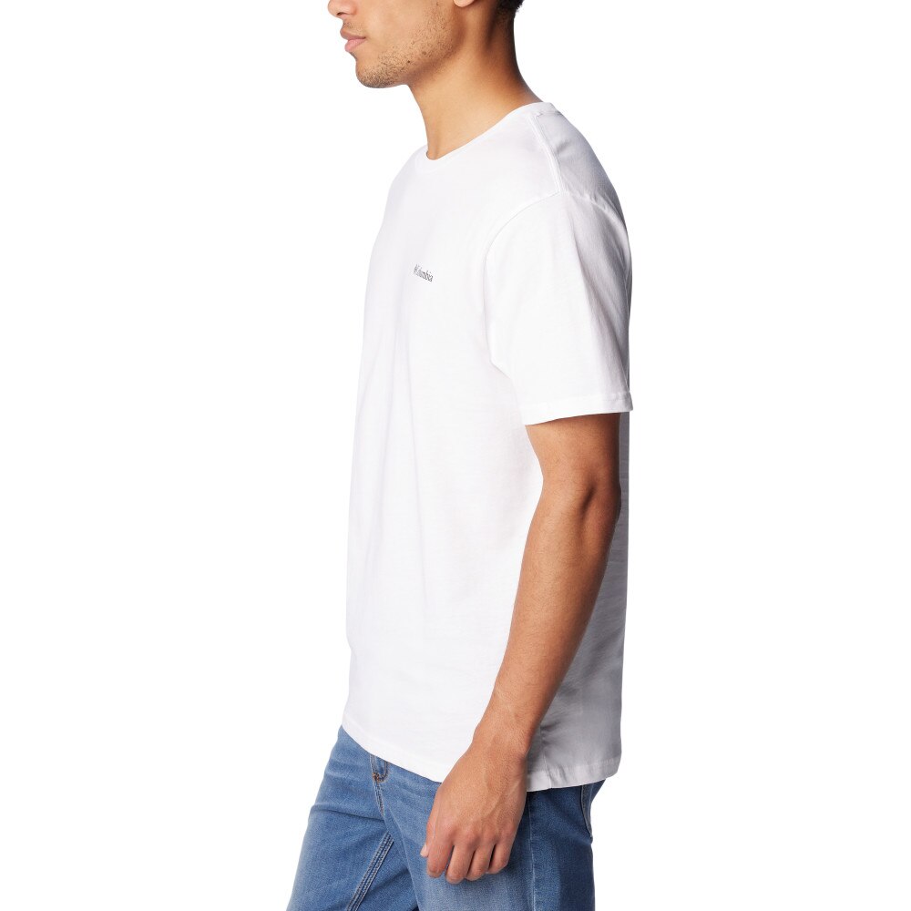 T-shirt Csc Basic Logo™ Columbia Branco-3