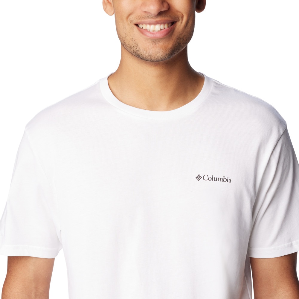 T-shirt Csc Basic Logo™ Columbia Branco-4