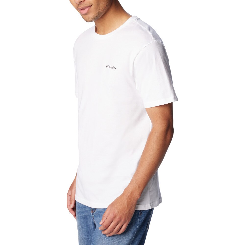 T-shirt Csc Basic Logo™ Columbia Branco-5