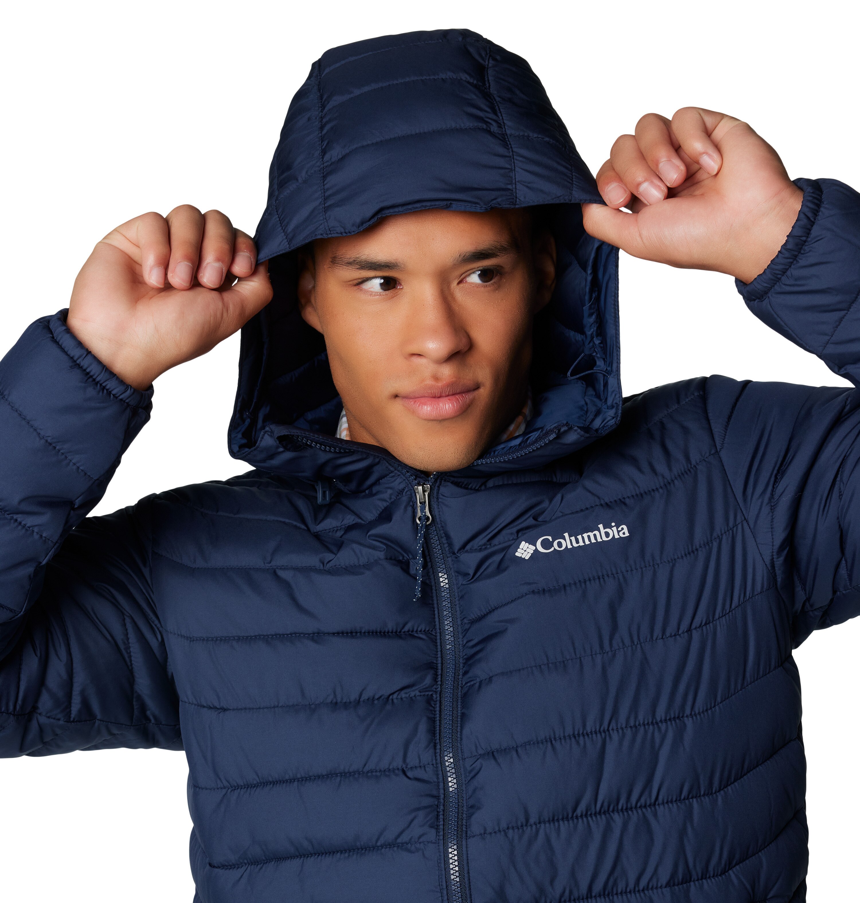 Plumífero Powder Lite™ Ii Hooded Columbia Azul-marinho-3