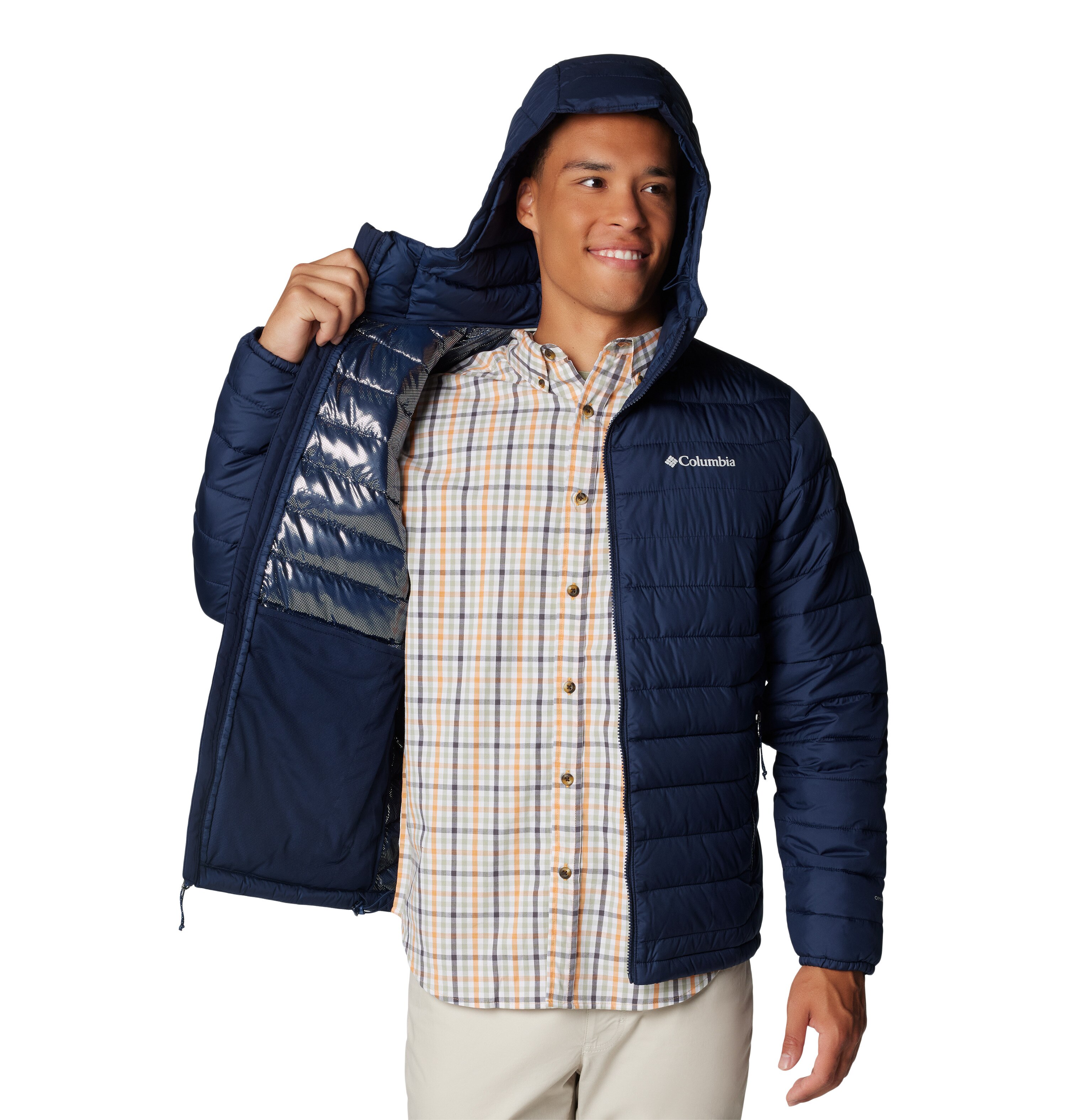 Plumífero Powder Lite™ Ii Hooded Columbia Azul-marinho-6